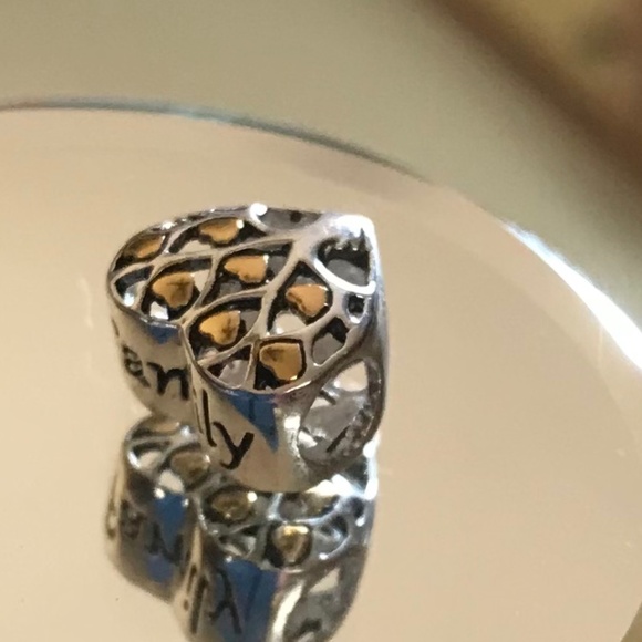 Family tree heart Pandora style charm - Picture 5 of 7